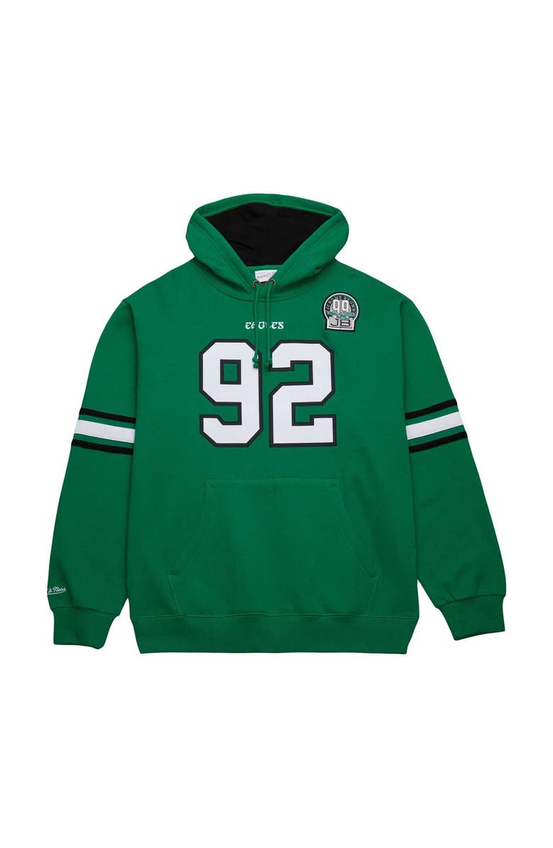 Mitchell & Ness Men's Mitchell & Ness Reggie White Kelly Green Philadelphia Eagles Retired Player Name & Number Pullover Hoodie, Alternate, color, Kelly Green
