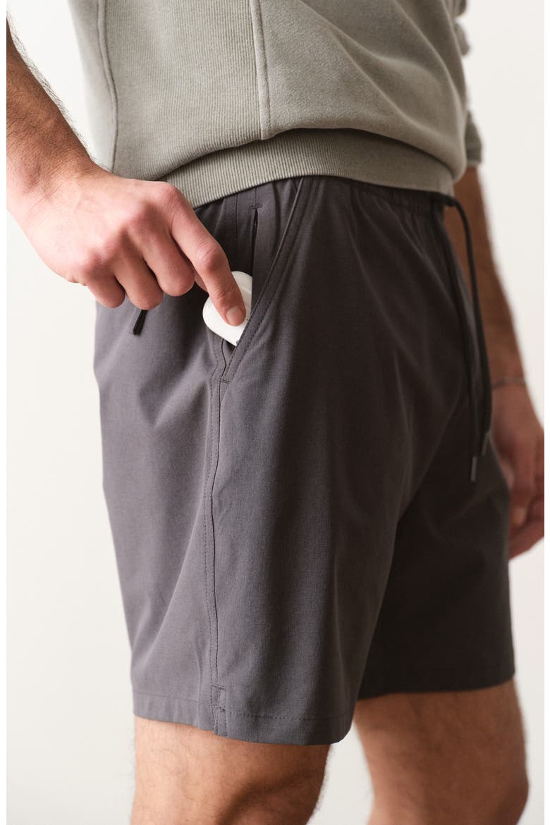 Lined 6-Inch Sport and Swim Shorts, Alternate, color, ASPHALT