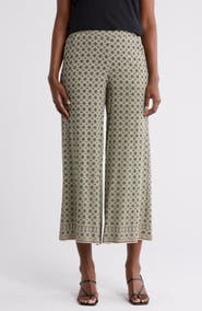 MAX STUDIO Wide Leg Pull-On Crop Pants