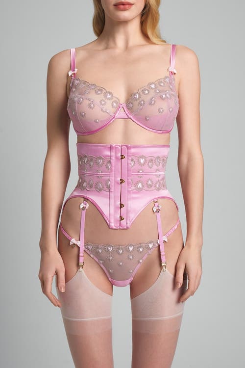 Scarlett Gasque Kiss-me-quick Waspie In Pink