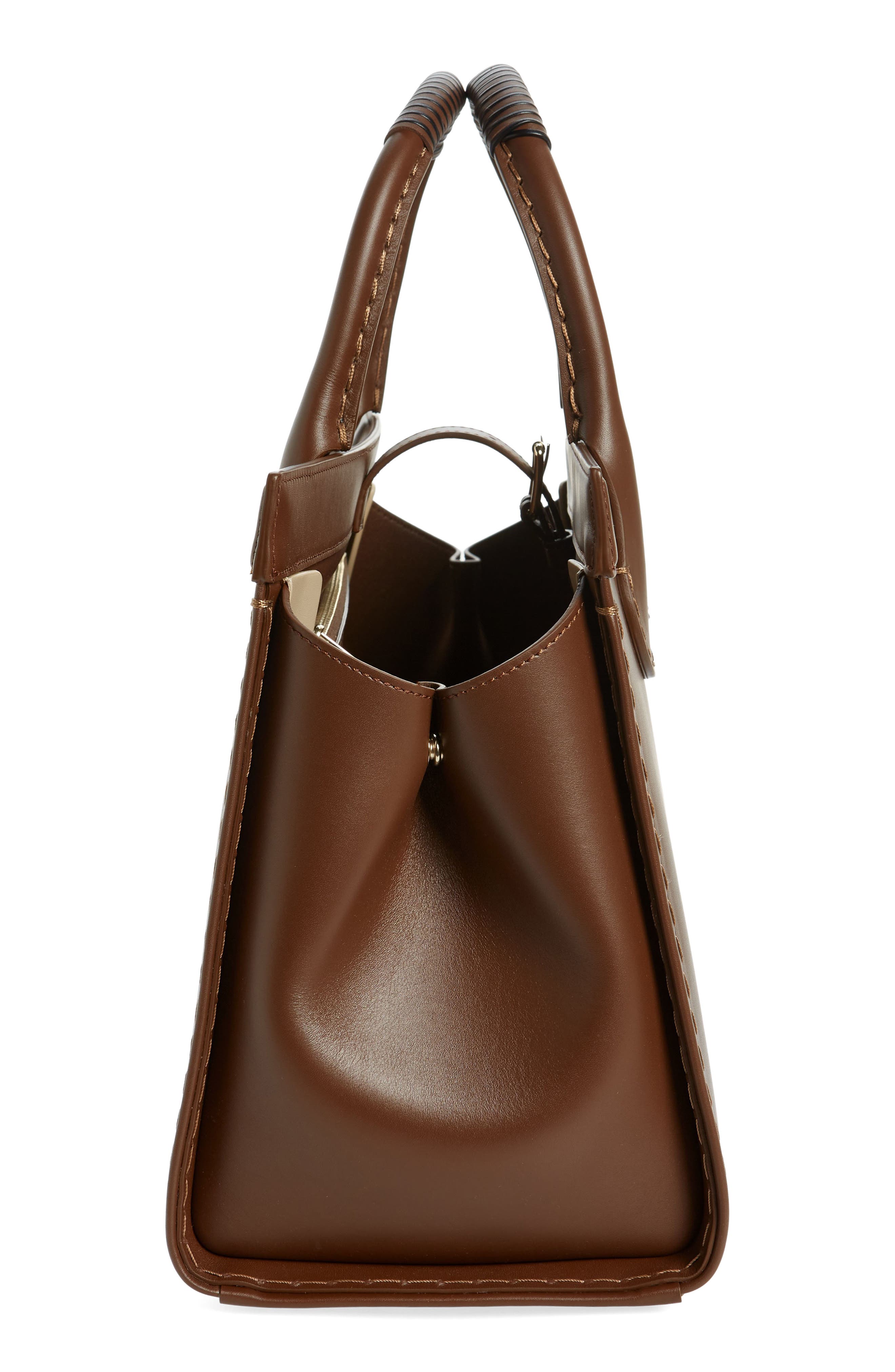 Chloé Large Edith Leather Tote Bag, Alternate, color, 