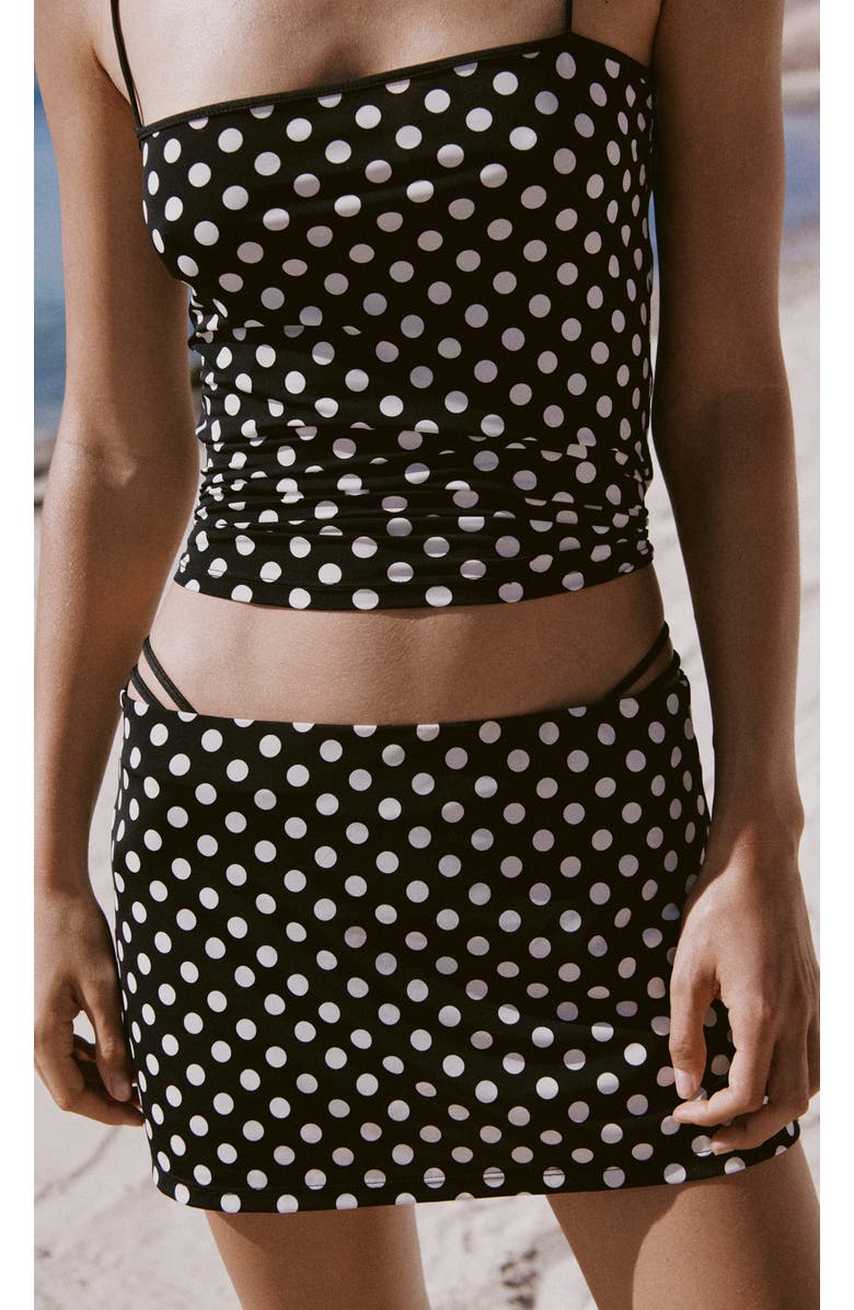 MANGO Polka Dot Crop Top, Alternate, color,