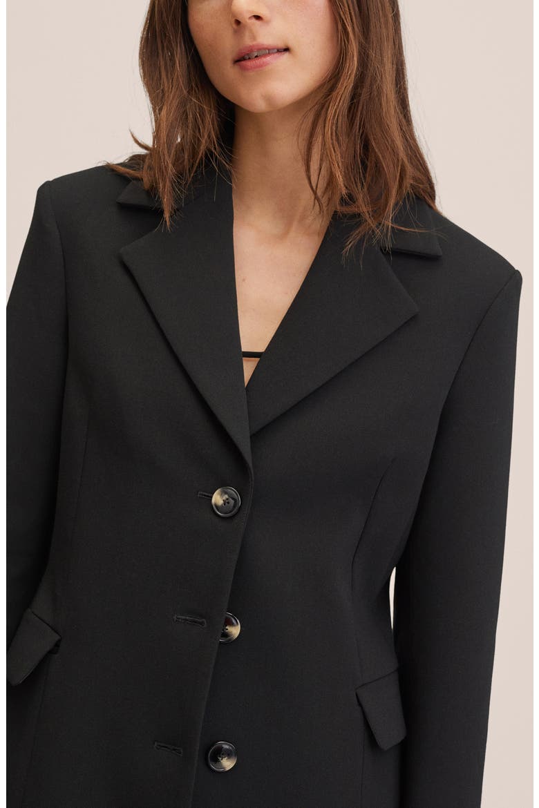 Longline Coat, Alternate, color, BLACK