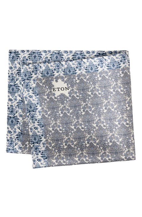 Floral Silk Twill Pocket Square