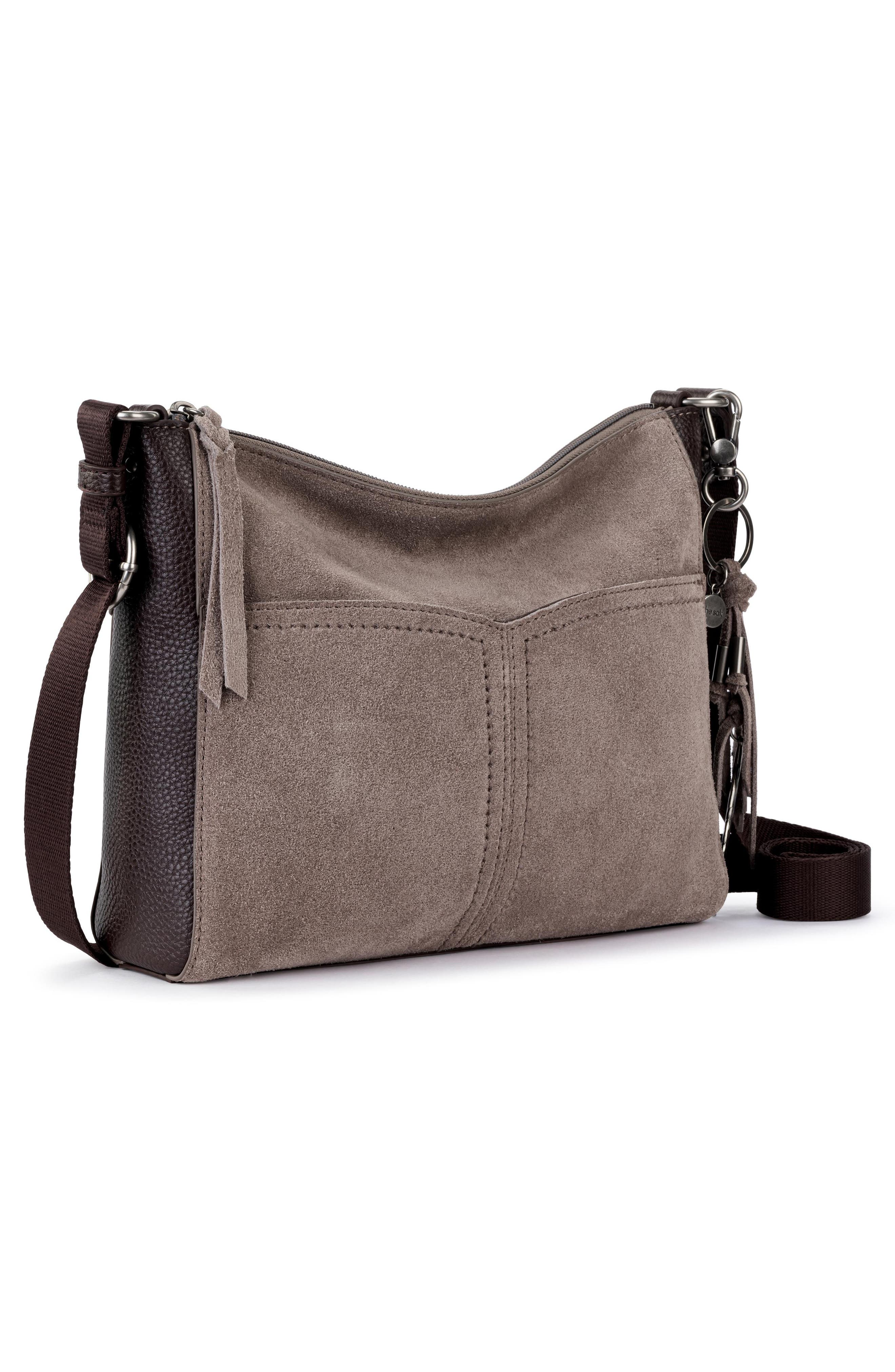 Alameda Leather Crossbody Bag, Alternate, color, MSHRM SUED