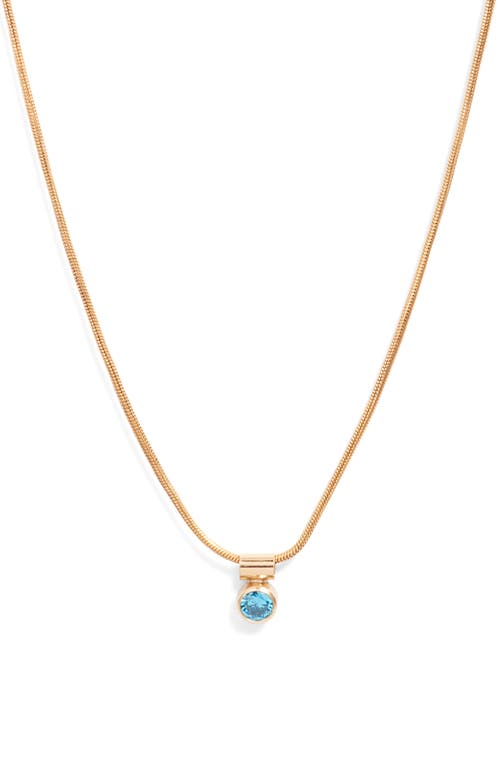 Set & Stones Ellie Birthstone Pendant Necklace In Gold