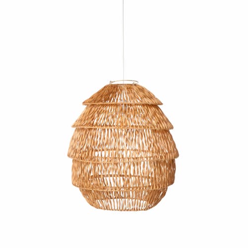 The Artisan & Company Radiance Organic Natural Rattan Hanging Ceiling In Natural