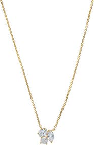 BY ADINA EDEN Lab Grown Diamond Multi Shape Cluster Necklace 14K