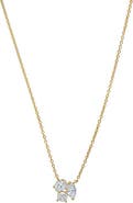 BY ADINA EDEN Lab Grown Diamond Multi Shape Cluster Necklace 14K