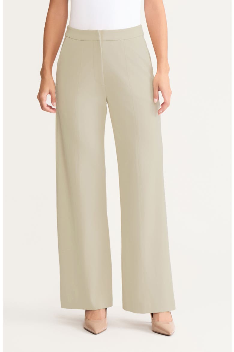 Naomi Wide Leg LuxeStretch Ponte Pant, Alternate, color, Biscotti