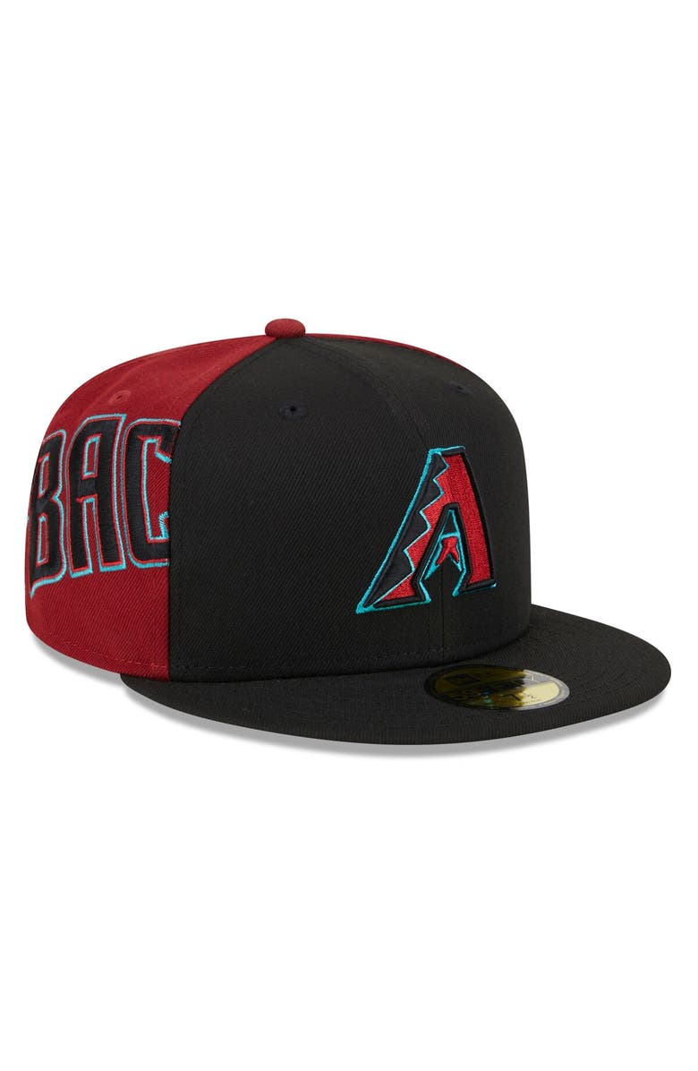 New Era Men's New Era Black/Red Arizona Diamondbacks Gameday Sideswipe 59FIFTY Fitted Hat, Alternate, color, 