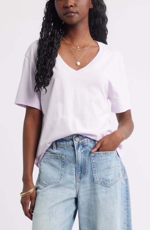 Core Cotton V-Neck T-Shirt