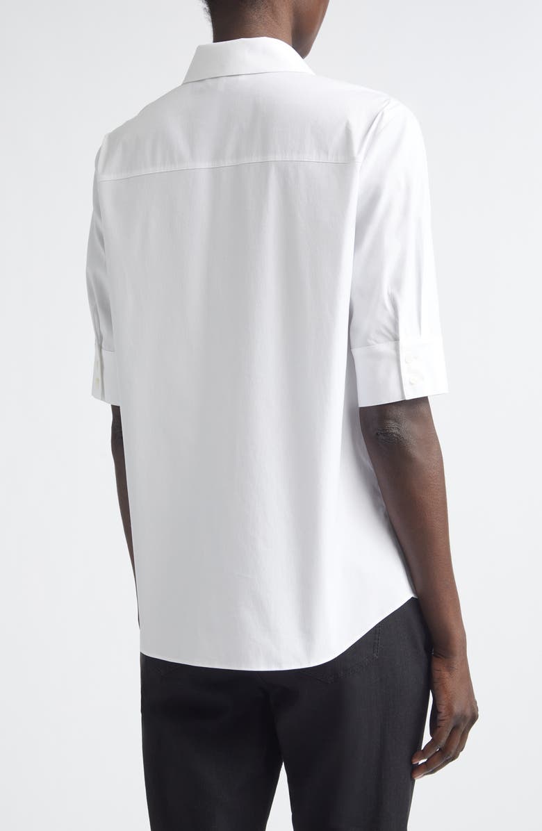 Lafayette 148 New York Elbow Sleeve Button-Up Shirt, Alternate, color,