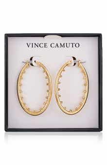 Vince Camuto Studded Hoop Earrings