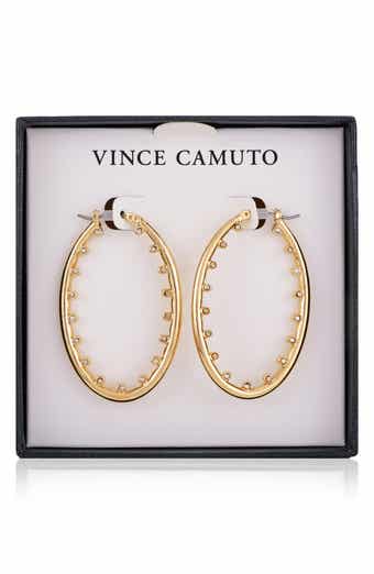 Vince Camuto Studded Hoop Earrings