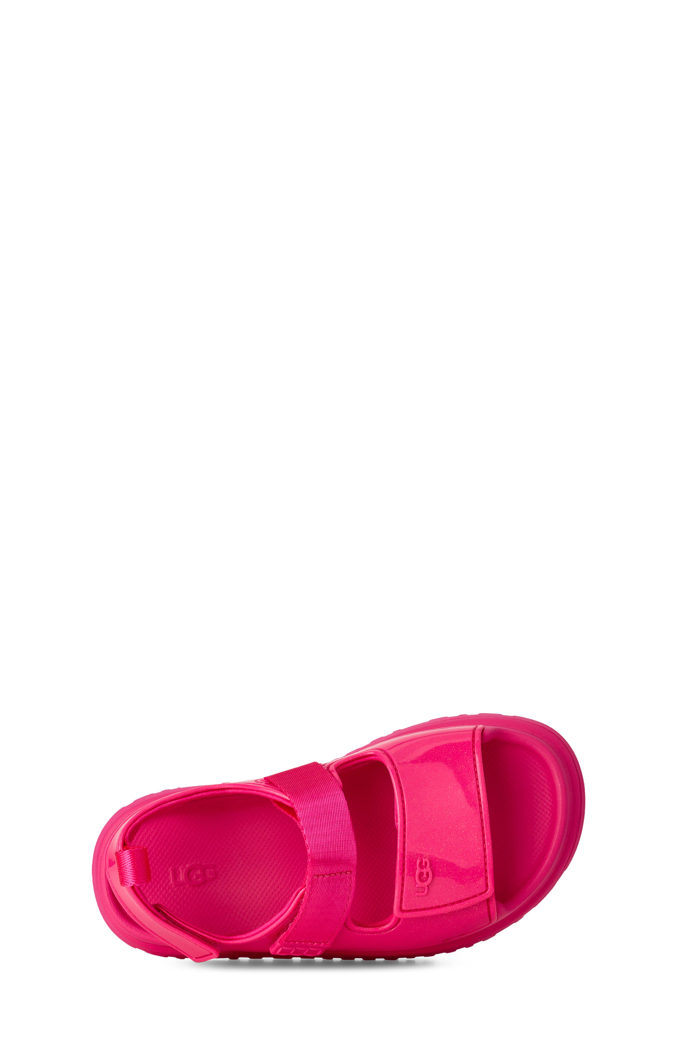 Kids' Goldenglow Glossy Sparkles Water Friendly Sandal, Alternate, color, DEEP CORAL