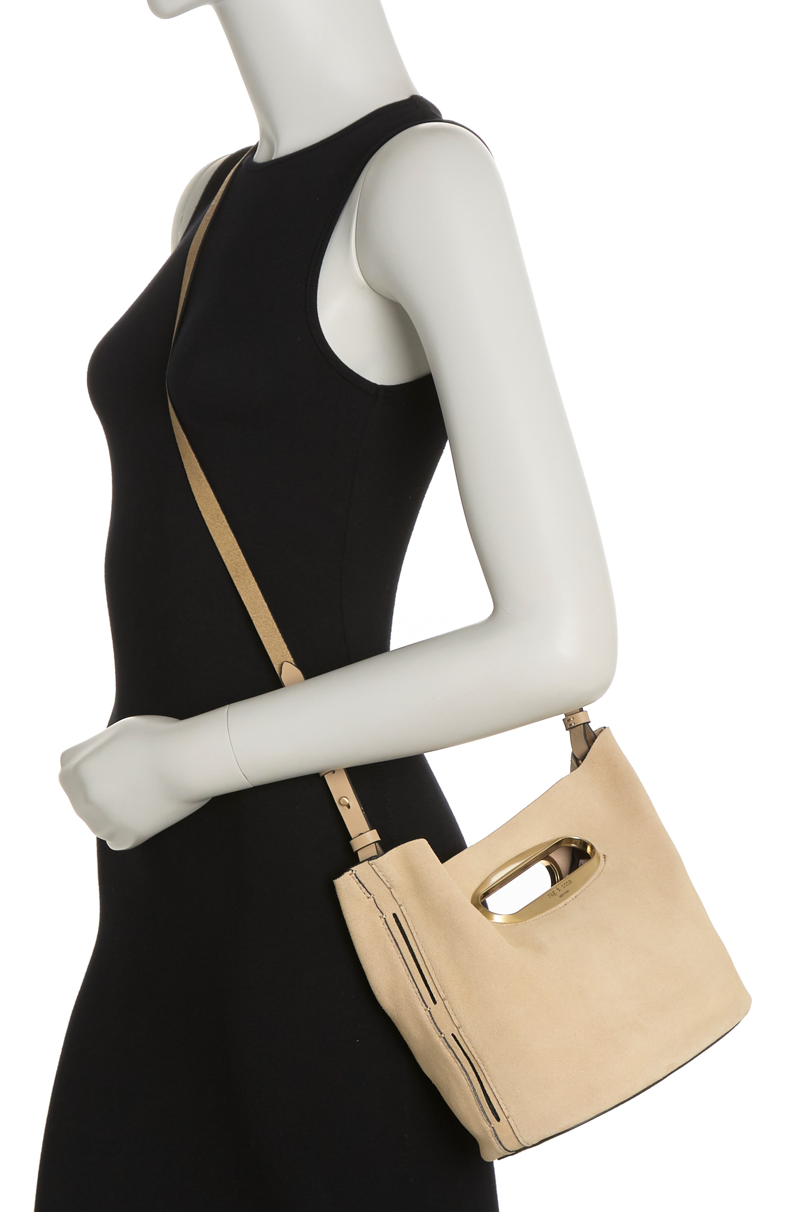 rag & bone Belize Leather Clutch, Alternate, color, 