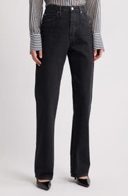 FRAME The Vertical High Waist Relaxed Straight Leg Jeans