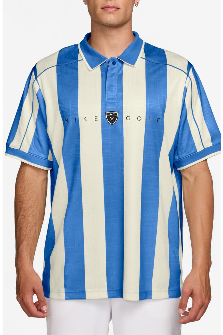 Stripe Short Sleeve Polo, Main, color, PACIFIC BLUE