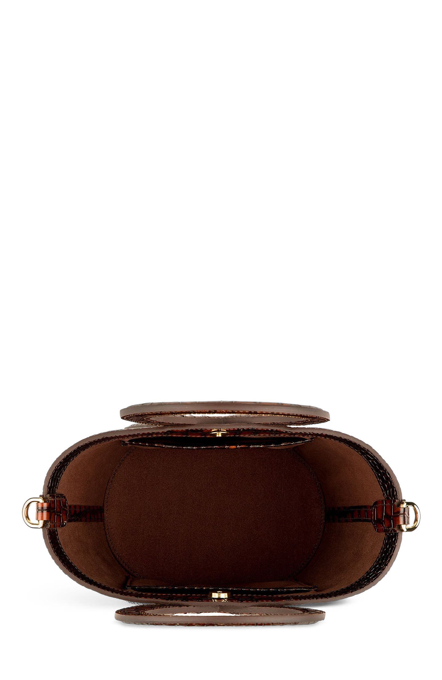 Infinity Bag - Burgundy and Brown Crocodile Embossed, Alternate, color, Burgundy and Brown