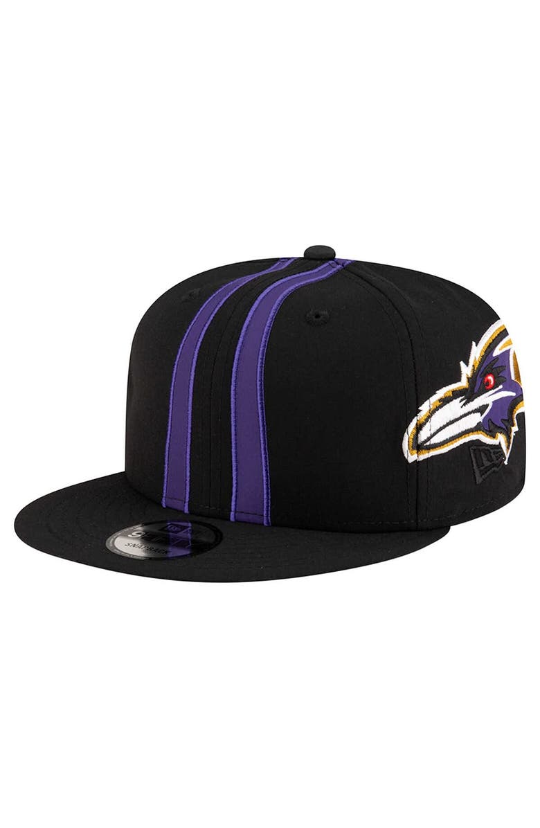 New Era Men
s New Era Black Baltimore Ravens Helmet 9FIFTY Snapback Hat, Main, color, Black