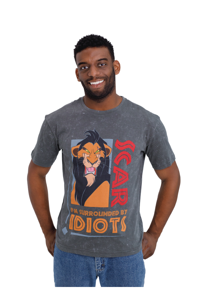 Disney Lion King Scar Short Sleeve T-Shirt, Main, color, Scar Charcoal
