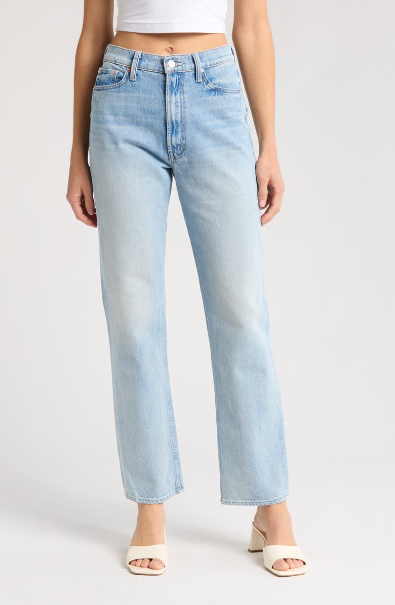 MOTHER High Waist Study Skimp Straight Leg Jeans, Main, color,