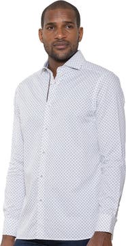 Luchiano Visconti Diamond Geometric Dobby Shirt