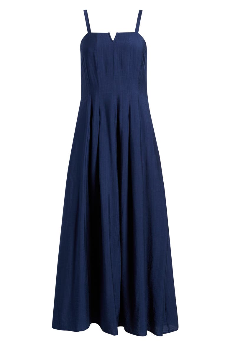 Carisa Sleeveless Flare Maxi Dress, Alternate, color, NAVY