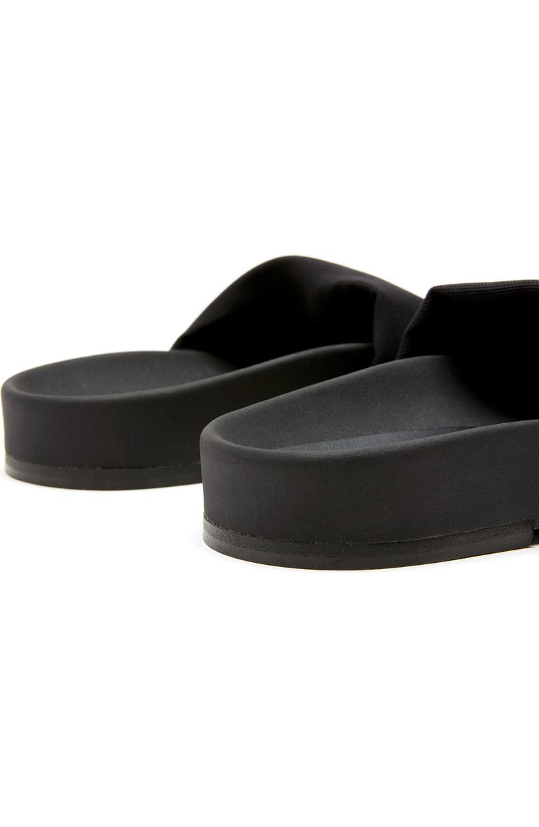 La Canadienne Vibrant Slide Sandal, Alternate, color, Black Micro Stretch