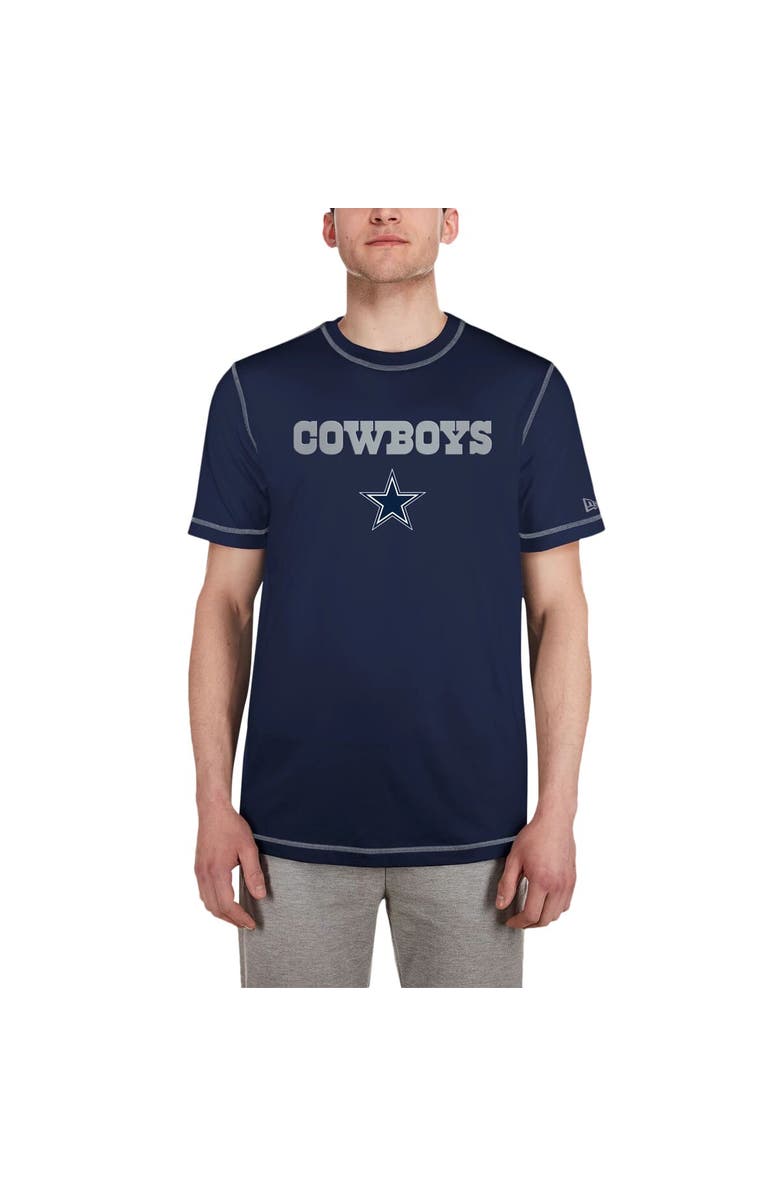 New Era Men's New Era Navy Dallas Cowboys Third Down Puff Print T-Shirt, Main, color, Navy