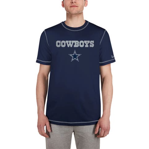 Men's New Era  Navy Dallas Cowboys Third Down Puff Print T-Shirt