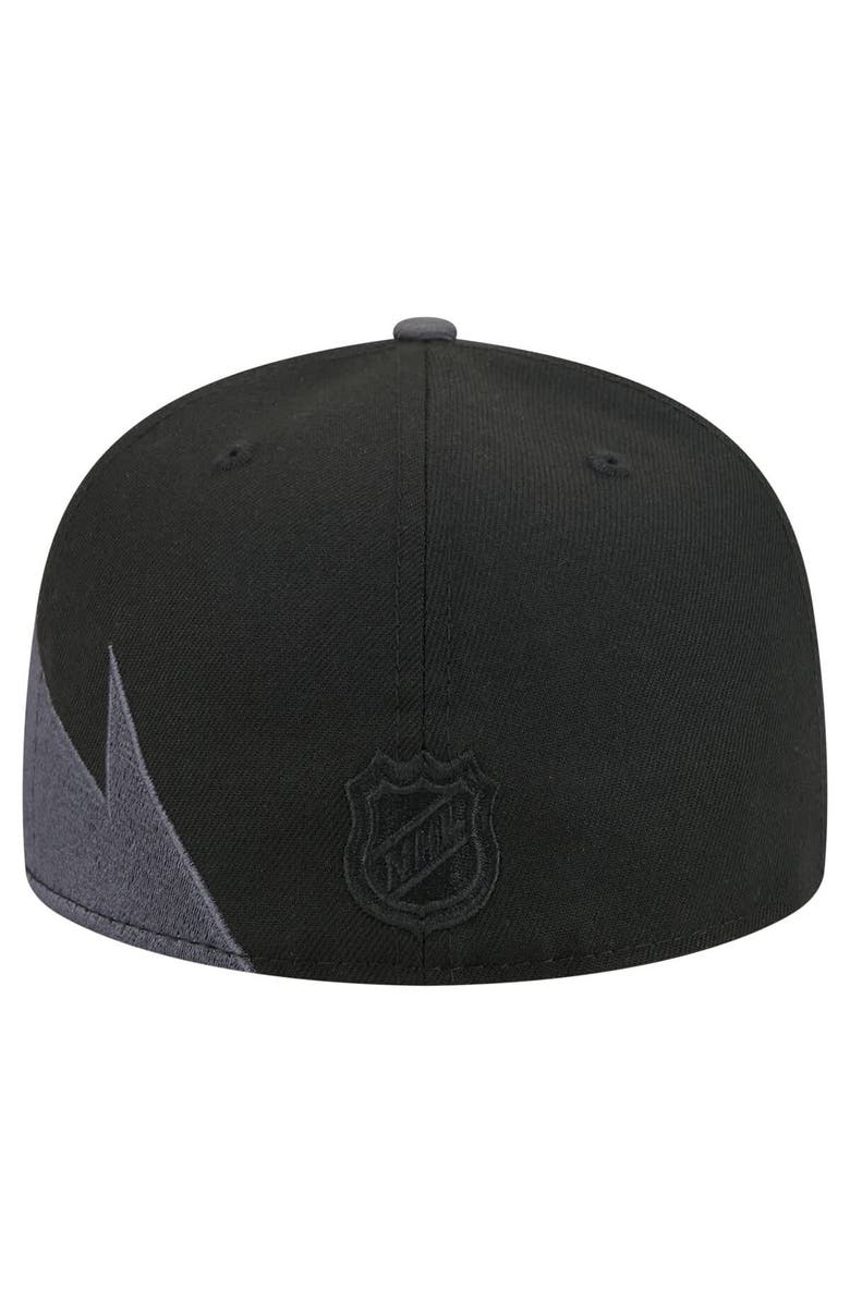 New Era Men's New Era Black Detroit Red Wings Spikes 59FIFTY Fitted Hat, Alternate, color, Black