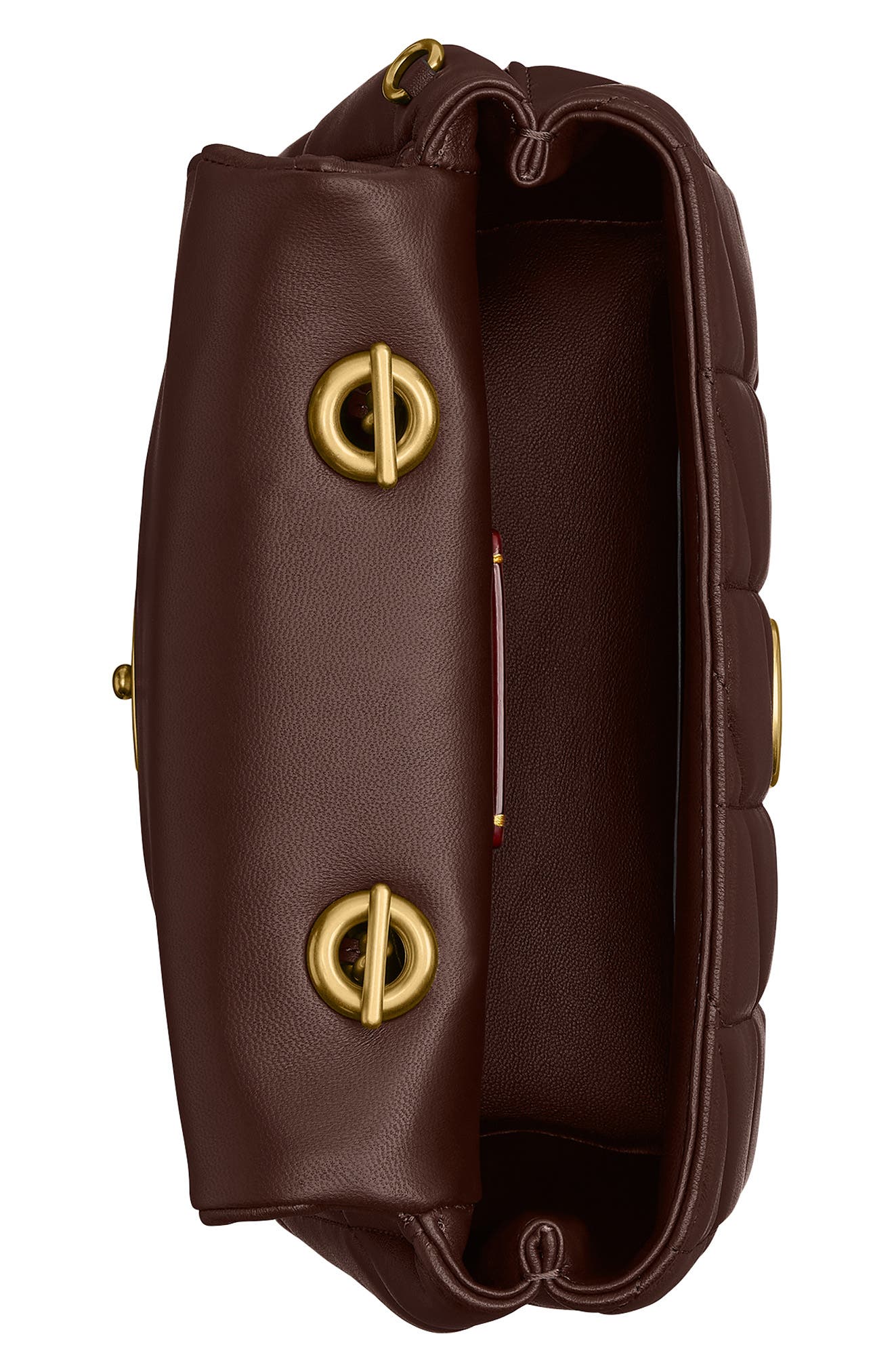 COACH Tabby Quilted Leather Convertible Top Handle Bag, Alternate, color, Maple