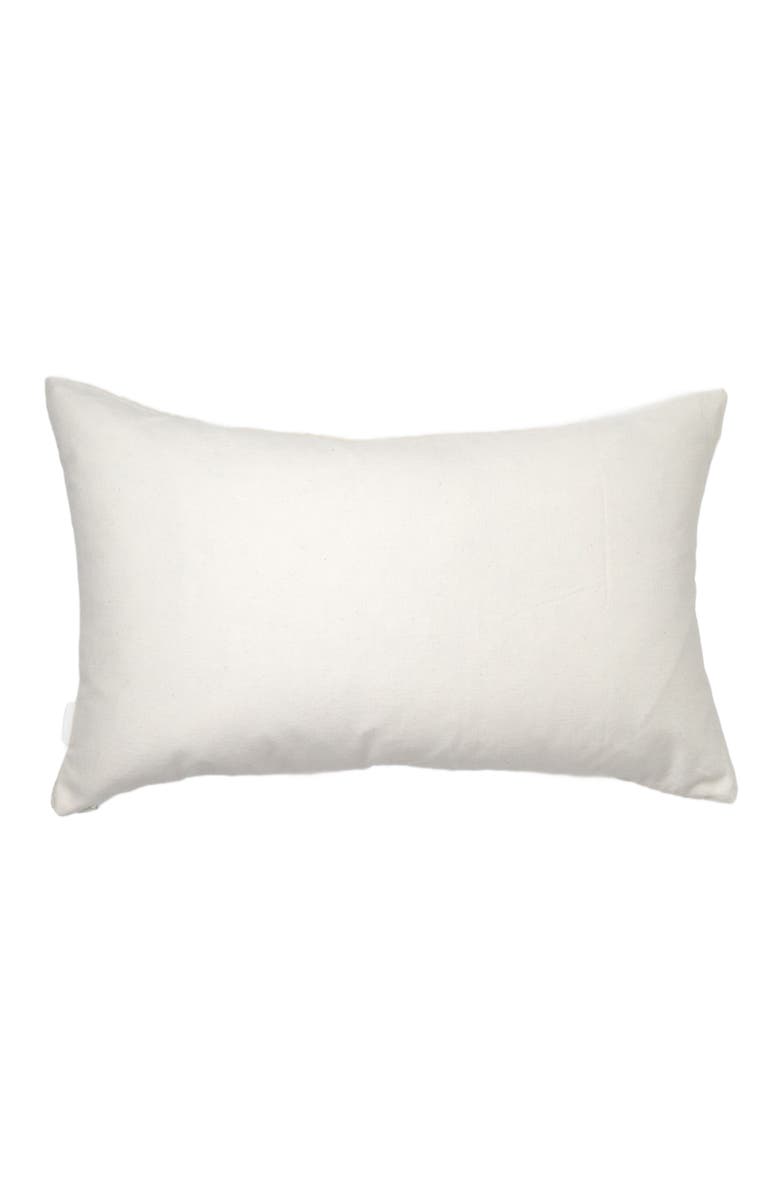 Archive New York Palm Ikat Striped Pink and Blue Handwoven Cotton Rectangle Pillow, Alternate, color, Blue And Pink