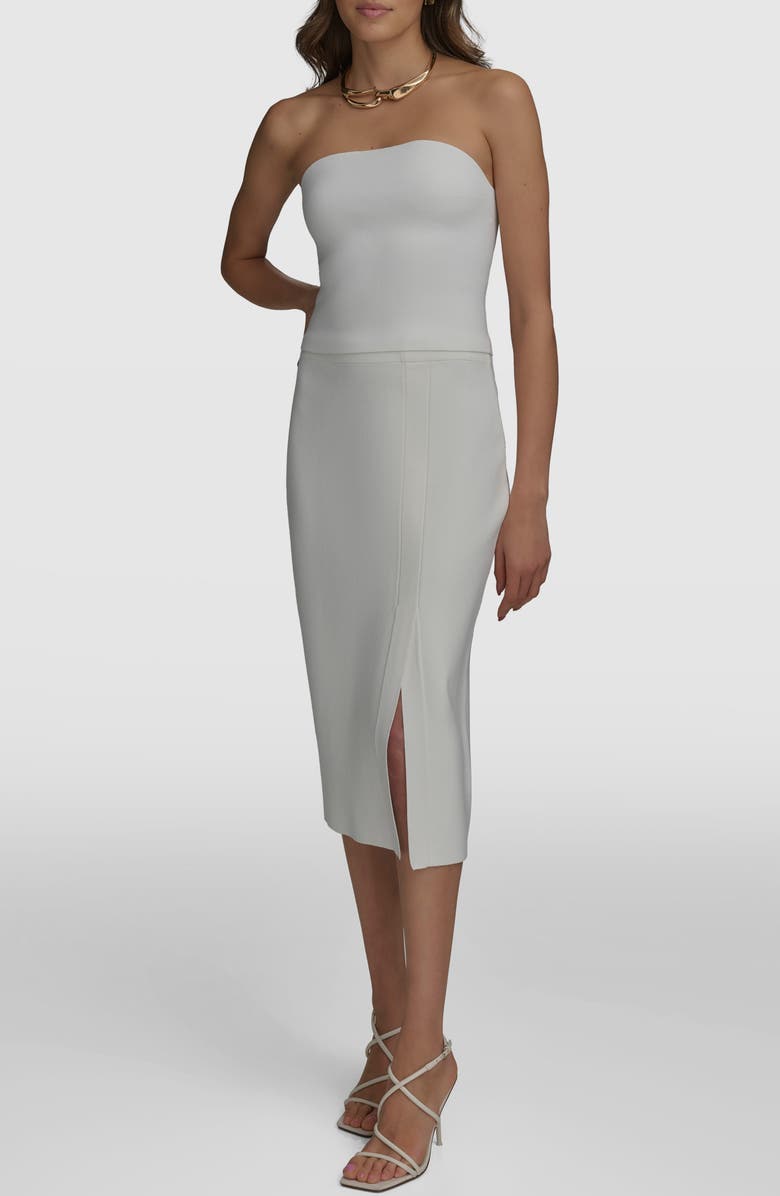 Donna Karan New York Knit Bandeau Top, Alternate, color, 