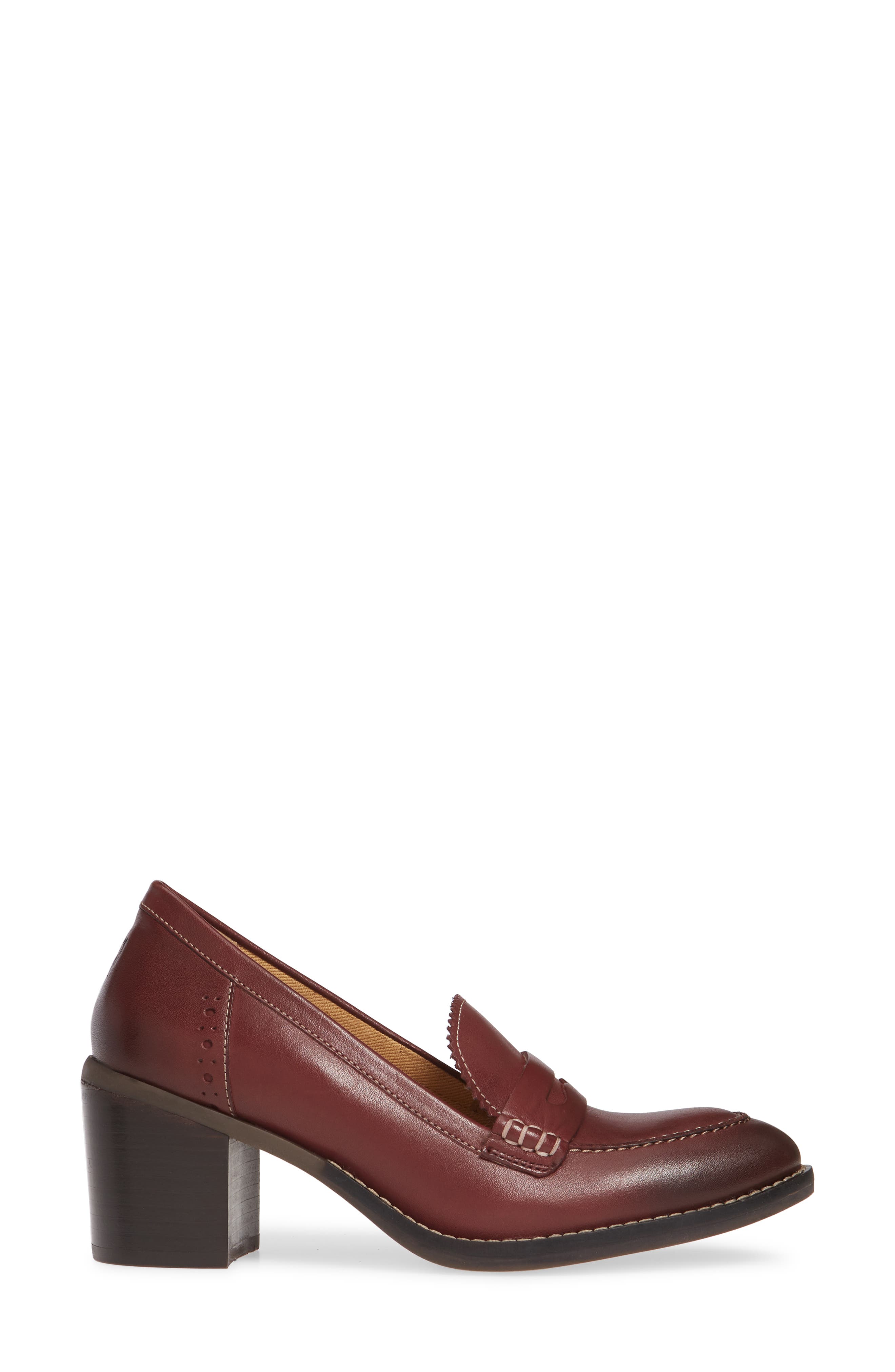 Hannah Penny Pump, Alternate, color, CORDOVAN LEATHER
