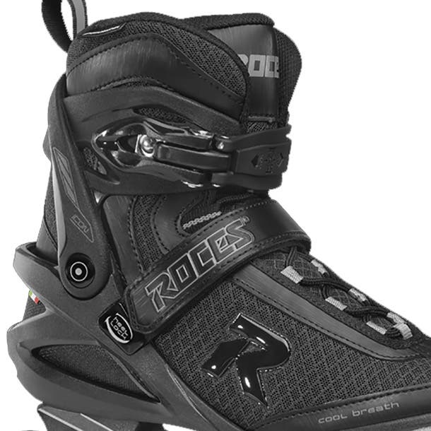 Roces Icon Mens Inline Skates, Alternate, color, Black/Charcoal
