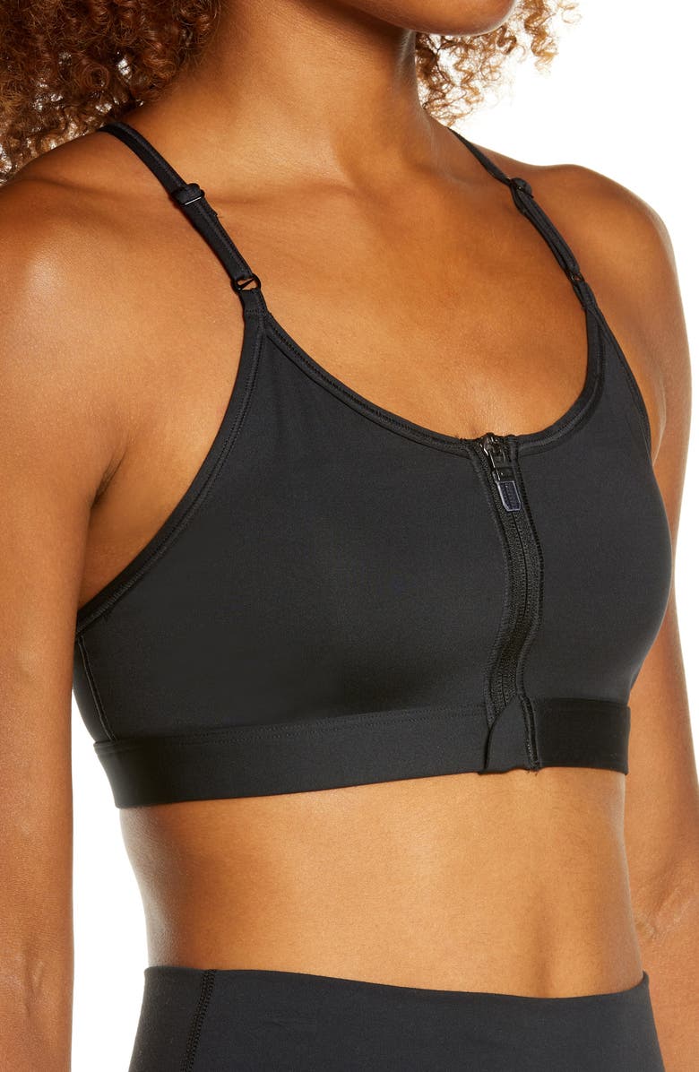Nike Dri-FIT Indy Zip-Front Sports Bra, Alternate, color, 