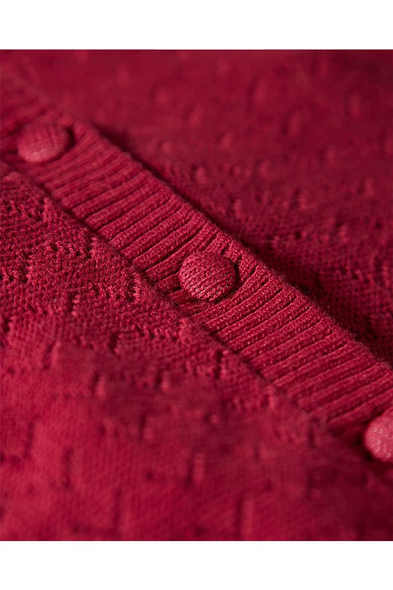2 Piece Chevron Knit Cardigan Set, Alternate, color, Red Bud