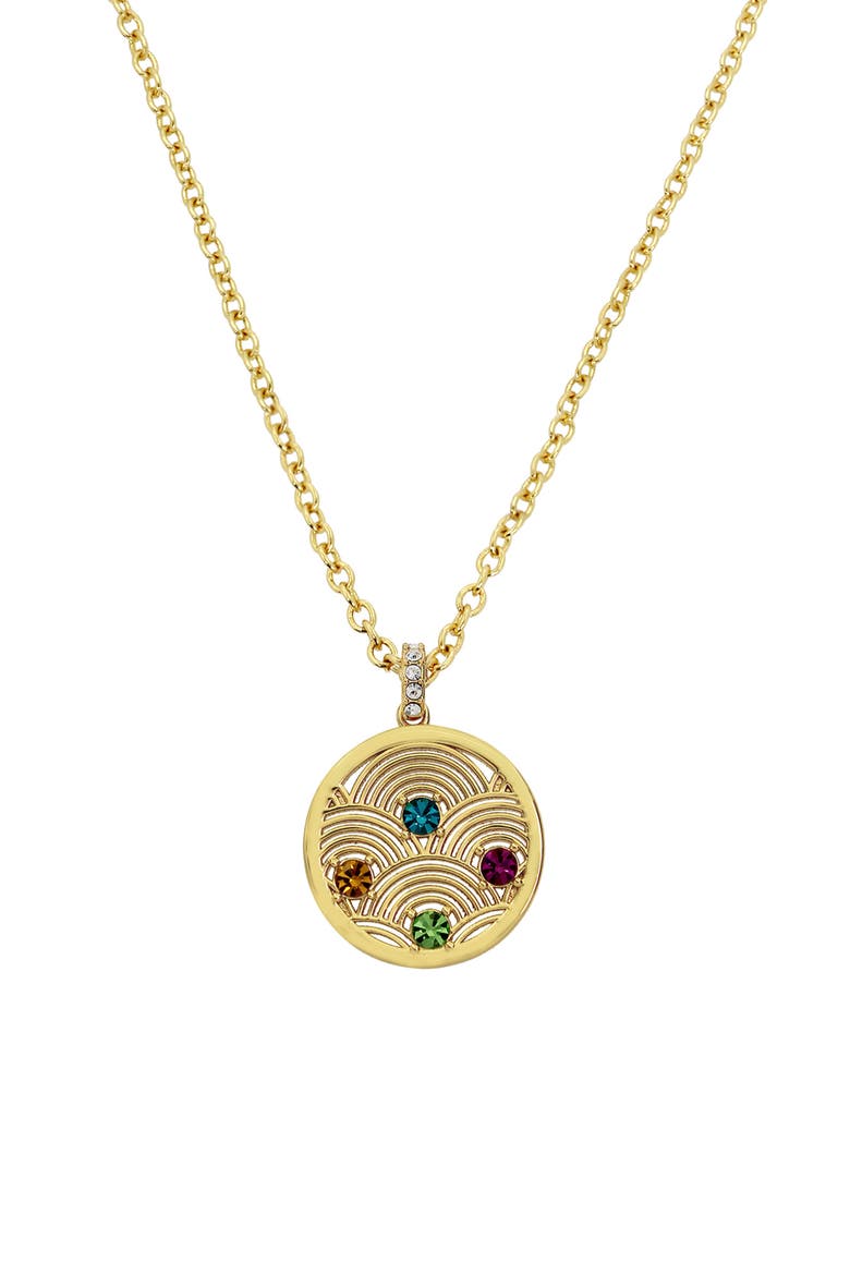 Southbank Disc Pendant Necklace, Alternate, color, MULTI