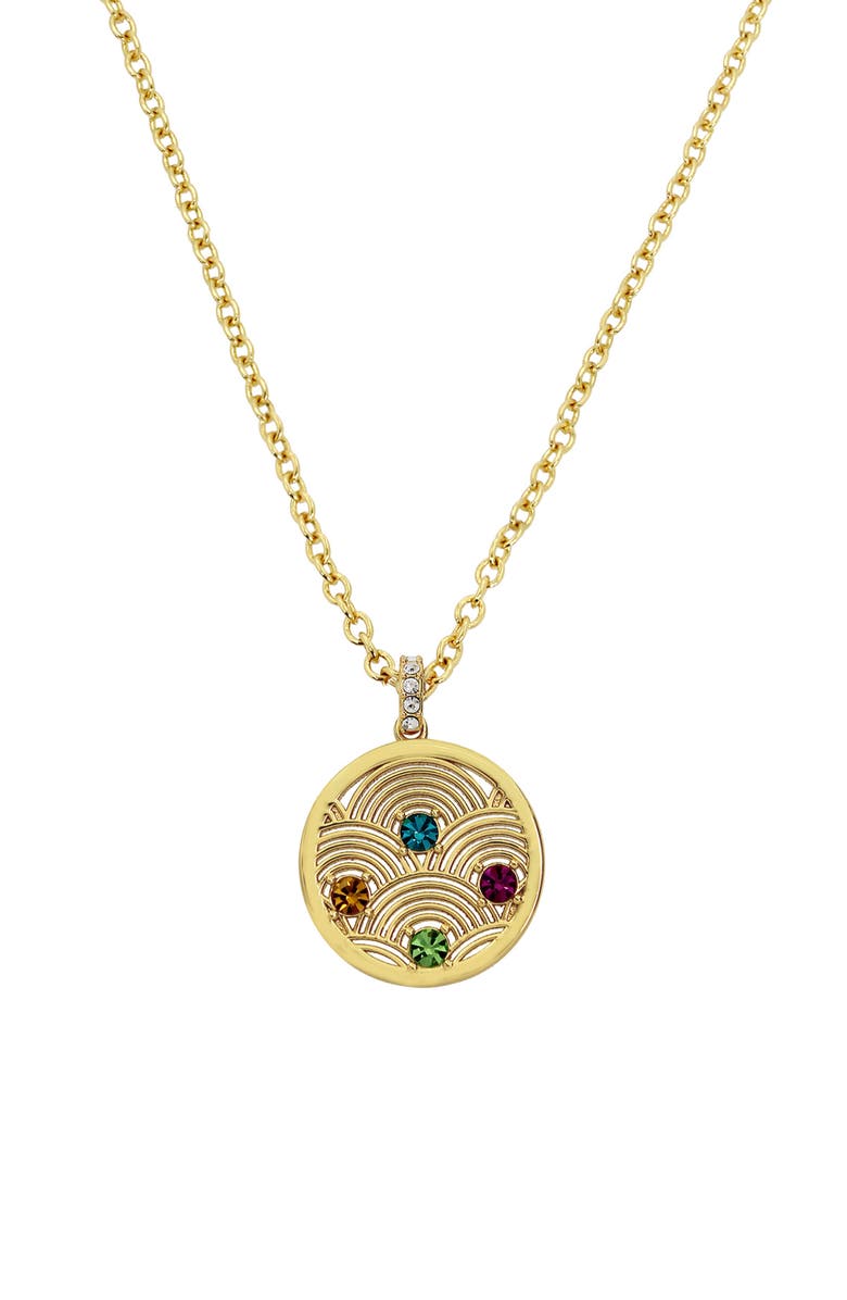 Kurt Geiger London Southbank Disc Pendant Necklace, Alternate, color, 