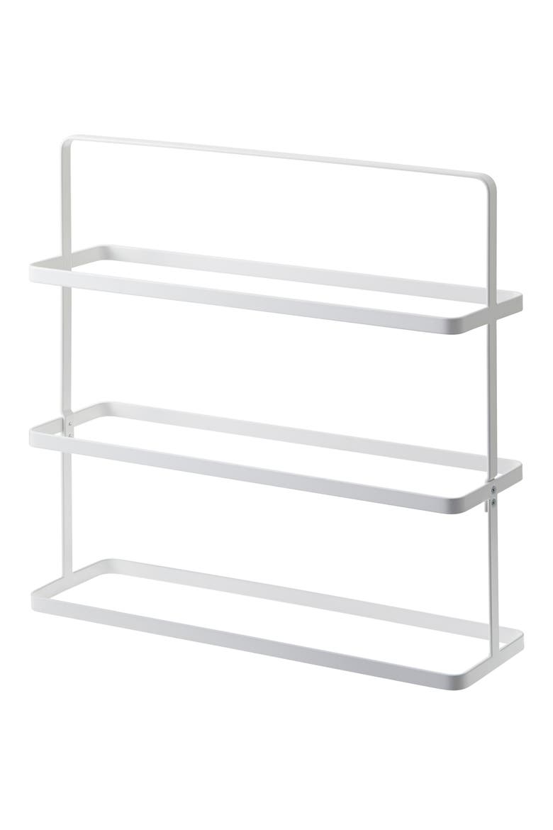 Steel Tower Shoe Rack, Main, color, WHITE