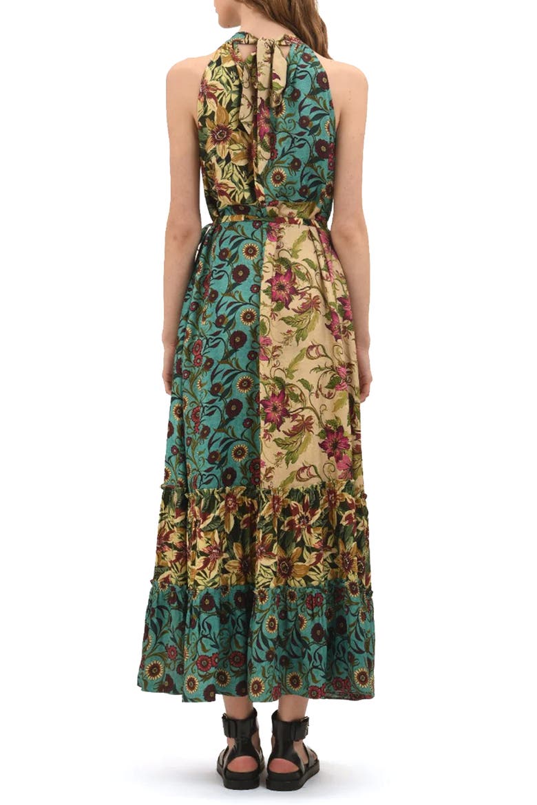 Moonlit Floral Maxi Dress, Alternate, color, BLUE