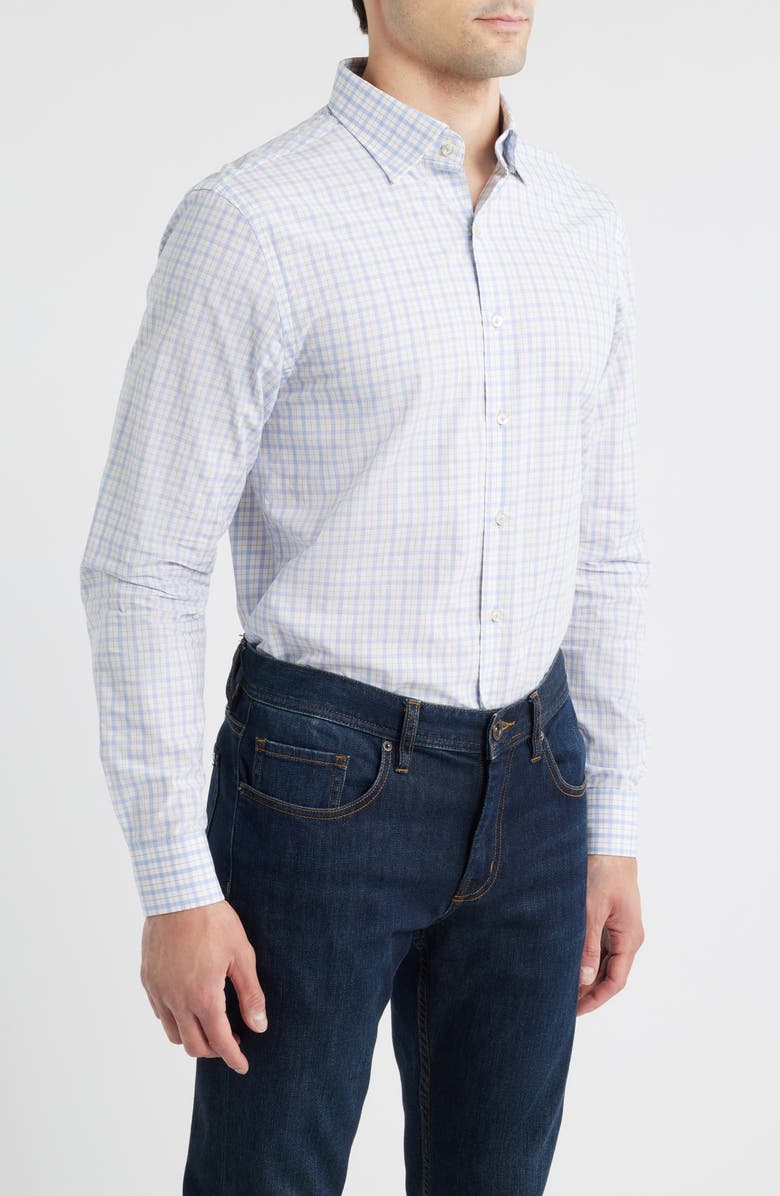 johnnie-O Trauber Plaid Button-Up Shirt, Alternate, color, 