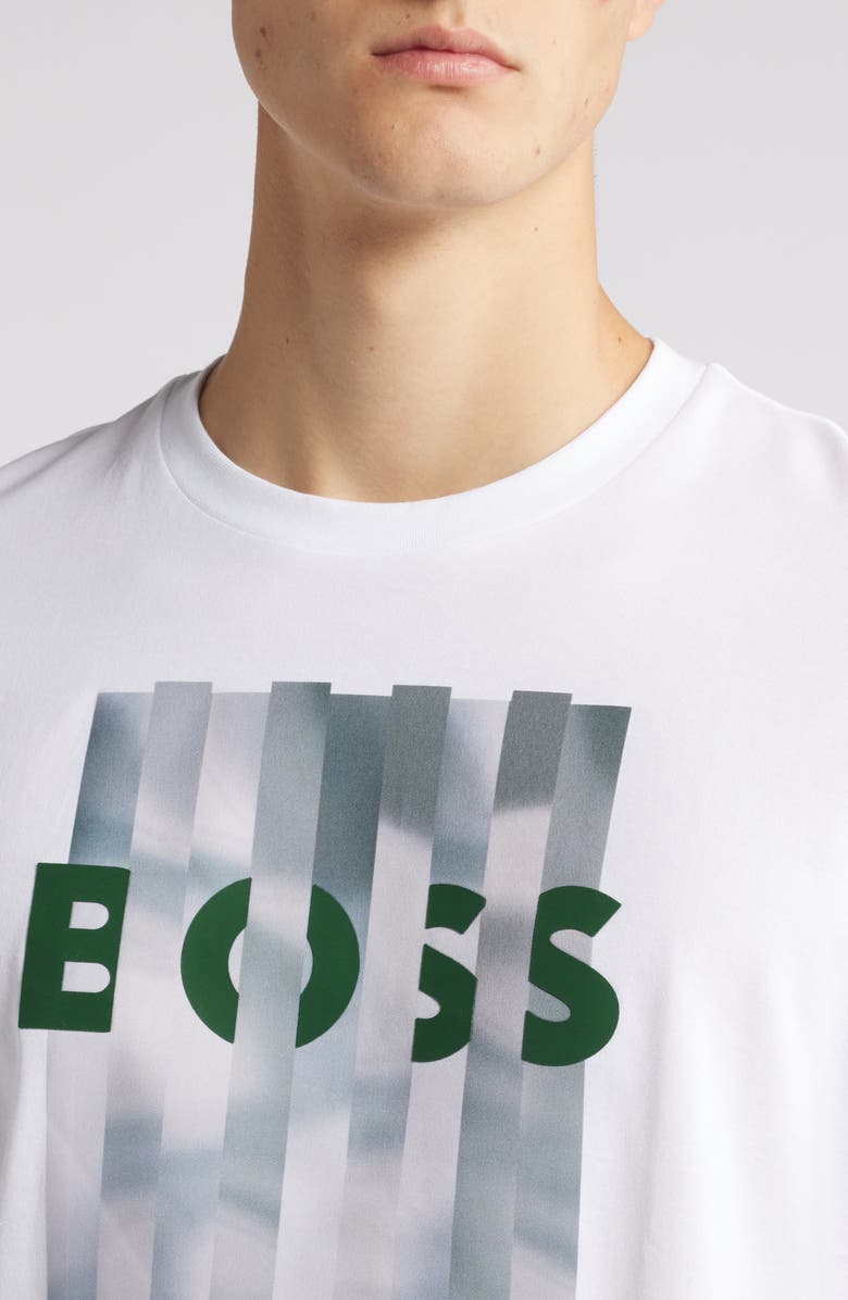 BOSS Tessin Logo Graphic T-Shirt, Alternate, color, White