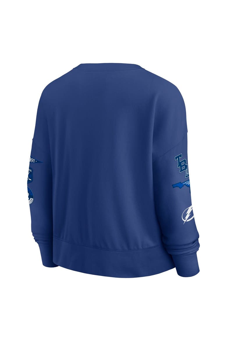 Women's Fanatics Blue Tampa Bay Lightning Go Team Pullover Sweatshirt, Alternate, color, Blue