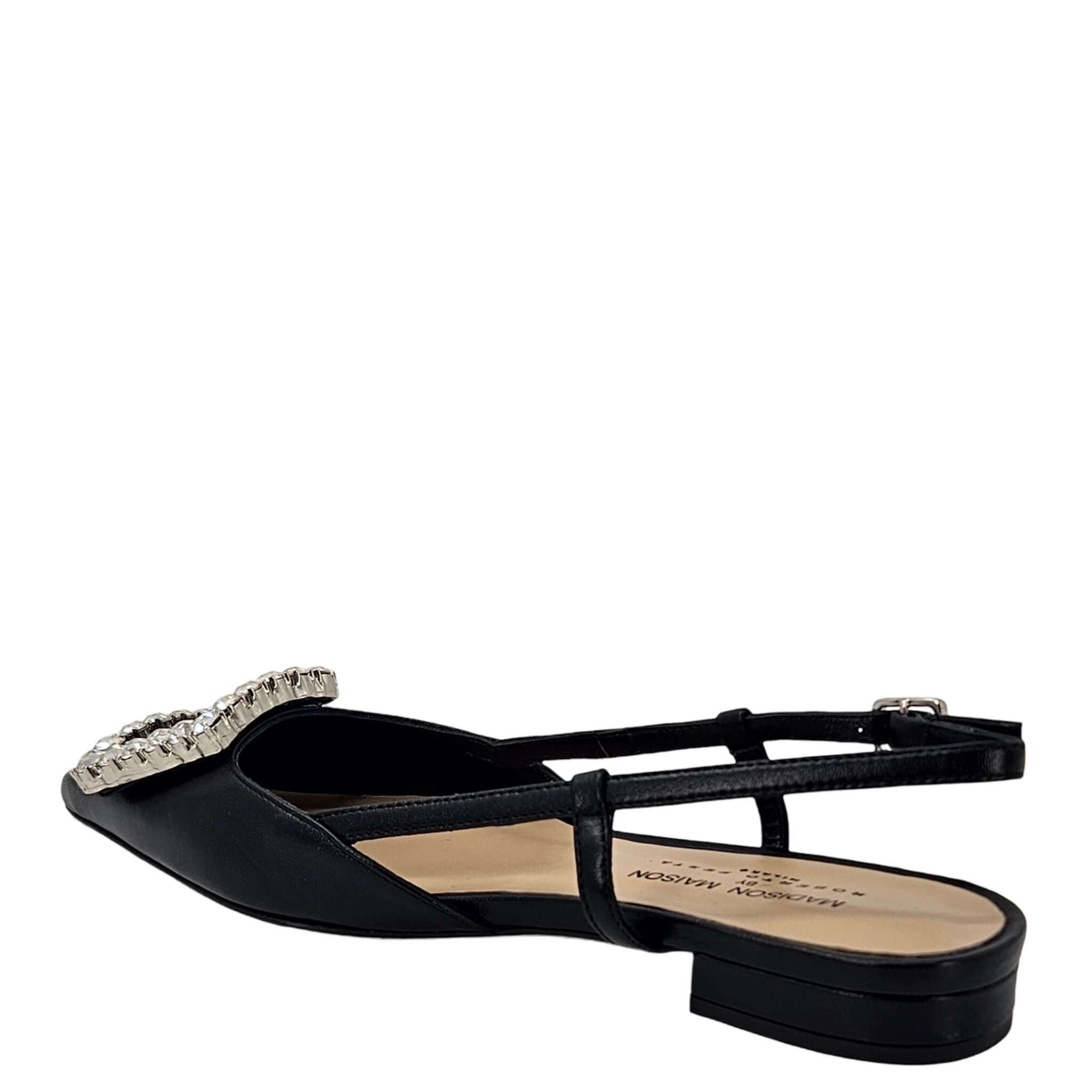 Madison Maison Sling Back Flat, Alternate, color, Black