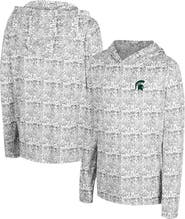 COLOSSEUM Youth Colosseum Black Michigan State Spartans All-Over Print Hoodie
