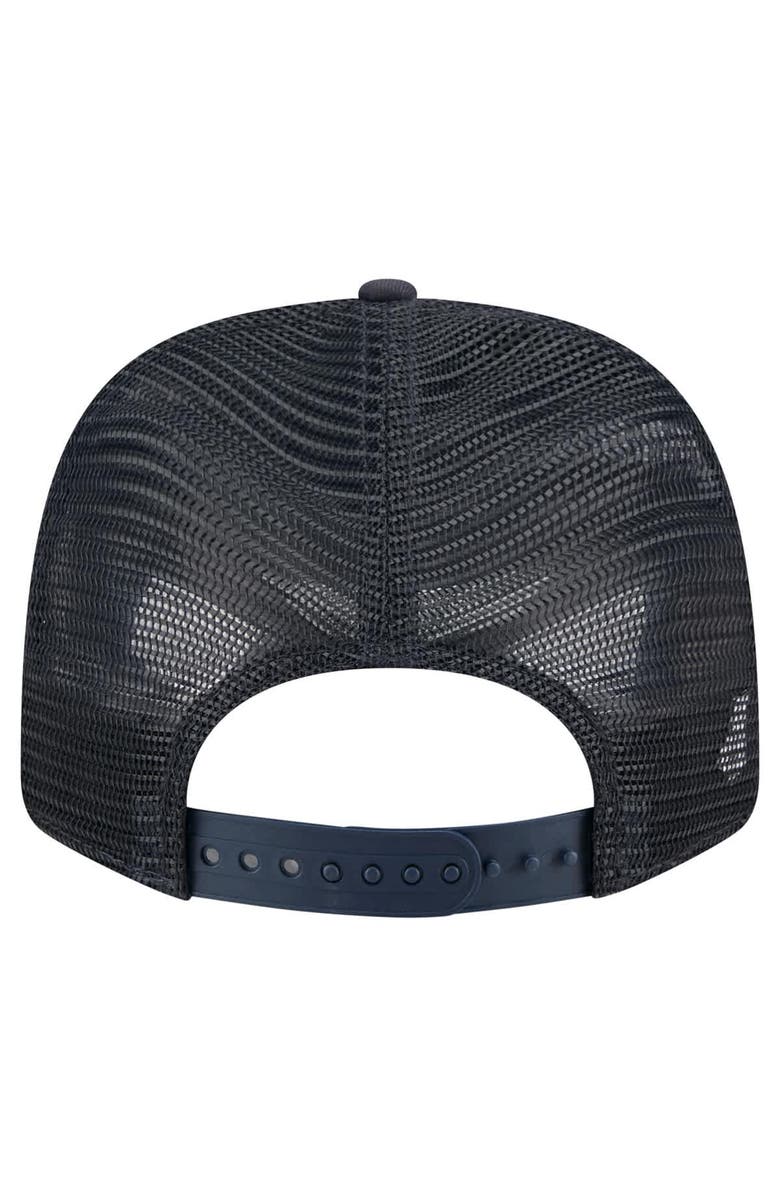 New Era Men's New Era Navy Notre Dame Fighting Irish Primary 9SEVENTY Trucker Stretch-Snap Hat, Alternate, color, 